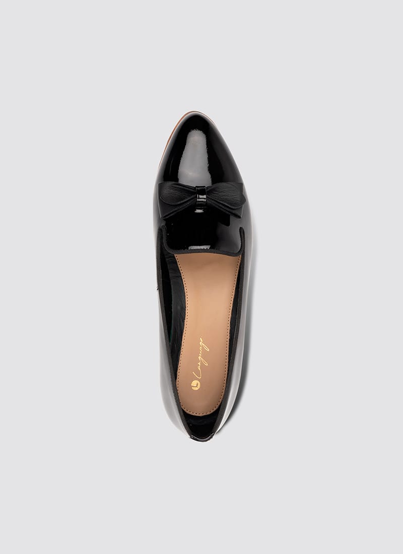 Language Shoes-Women-Urania Loafer-Premium Leather-Black Colour-Formal Shoe
#color_black