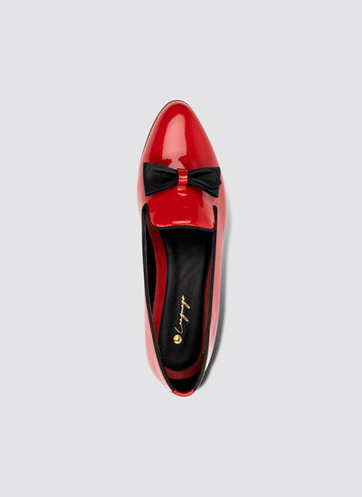 Language Shoes-Women-Urania Loafer-Premium Leather-Red Colour-Formal Shoe
