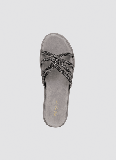 Language Shoes-Women-Asher Sandal-Premium Leather-Grey Colour-Sandals
