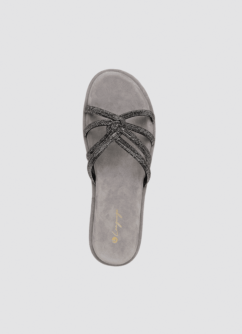 Language Shoes-Women-Asher Sandal-Premium Leather-Grey Colour-Sandals
