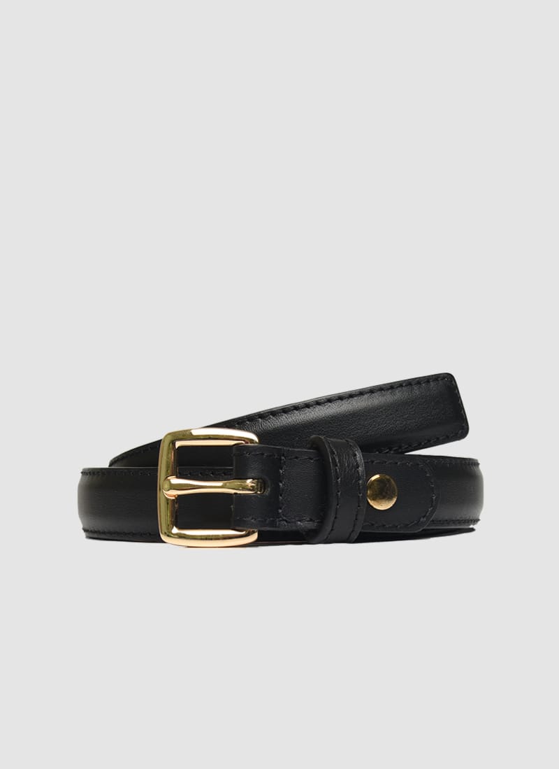 Language Shoes-Women-Bernadette Belt-Premium Leather-Black Colour-Belt

