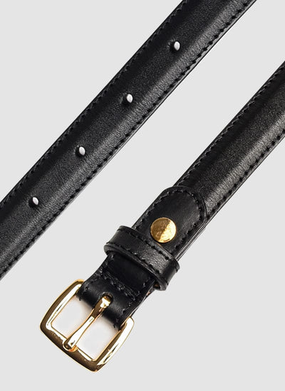 Language Shoes-Women-Bernadette Belt-Premium Leather-Black Colour-Belt
