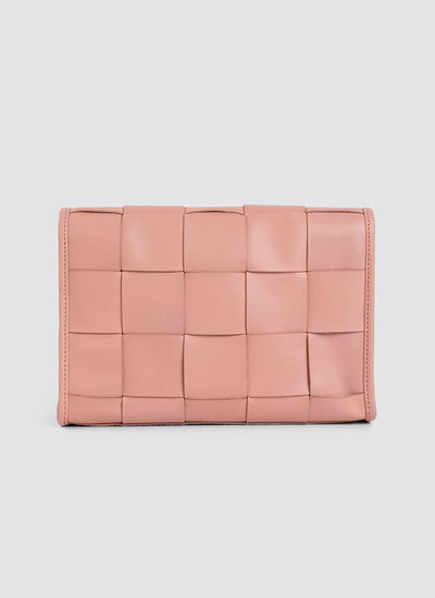 Language Shoes-Women-Mosaic Cross Body-Premium Leather-Pink Colour-Leather Accessories
