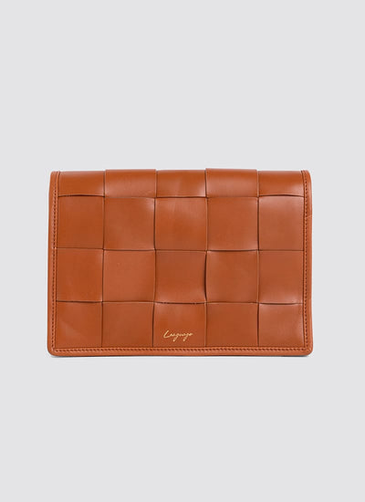 Language Shoes-Women-Mosaic Cross Body-Premium Leather-Tan Colour-Leather Accessories
