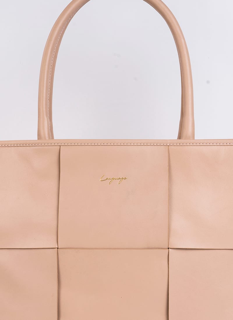 Language Shoes-Women-Mocha Tote-Premium Leather-Rose Colour-Leather Accessories
