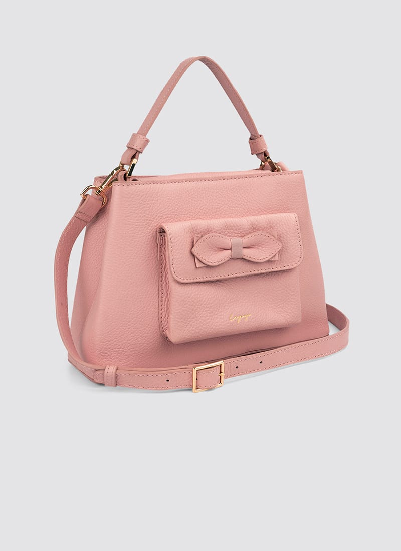 Language Shoes-Women-Flamingo Hand Bag-Premium Leather-Pink Colour-Leather Accessories
