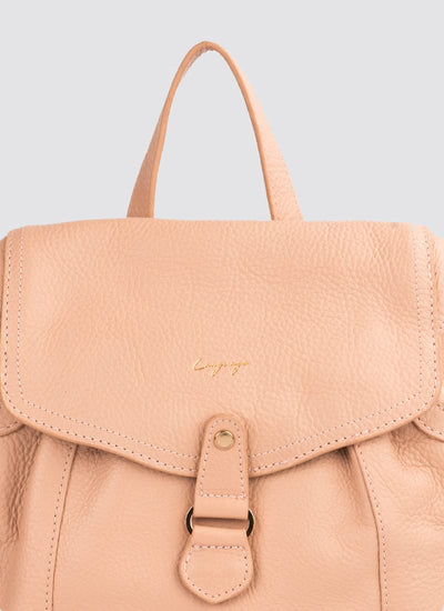 Language Shoes-Women-Oyester Backpack-Premium Leather-Rose Colour-Leather Accessories
