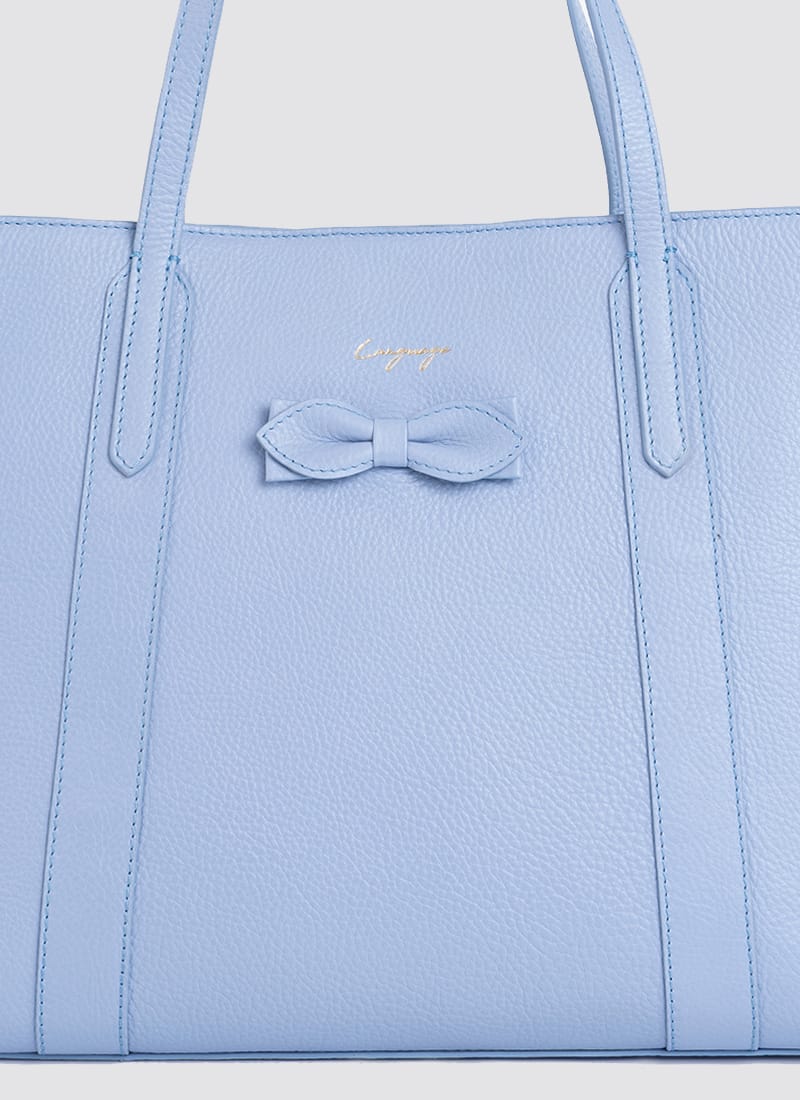 Language Shoes-Women-Amethyst Tote-Premium Leather-Blue Colour-Leather Accessories
#color_blue