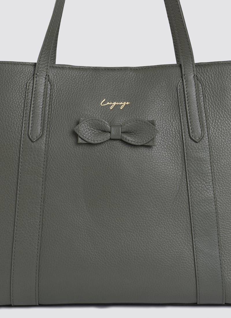 Language Shoes-Women-Amethyst Tote-Premium Leather-Sage Colour-Leather Accessories
#color_sage
