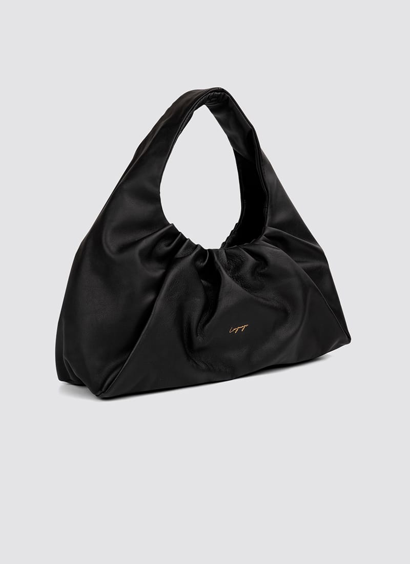 Language Shoes-Women-Biscotti Hand Bag-Premium Leather-Black Colour-Leather Accessories
