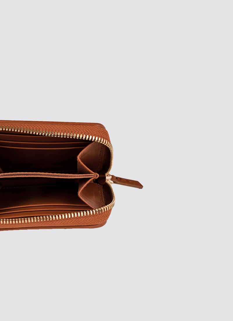Language Shoes-Women-Rosa Wallet-Premium Leather-Tan Colour-Leather Accessories

