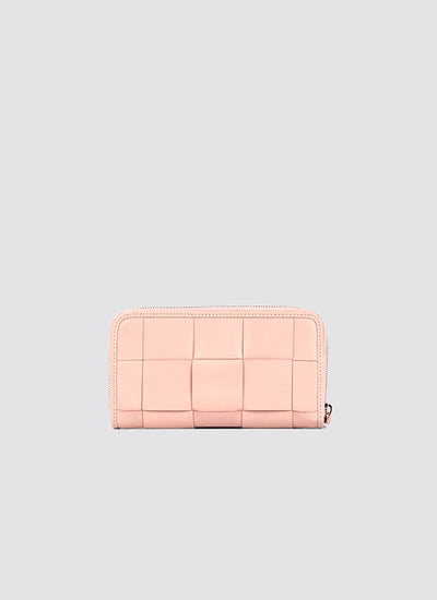Language Shoes-Women-Coco Long Wallet-Premium Leather-Rose Colour-Leather Accessories
