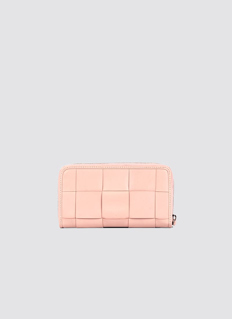 Language Shoes-Women-Coco Long Wallet-Premium Leather-Rose Colour-Leather Accessories
