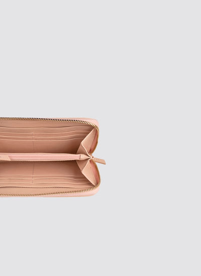 Language Shoes-Women-Coco Long Wallet-Premium Leather-Rose Colour-Leather Accessories

