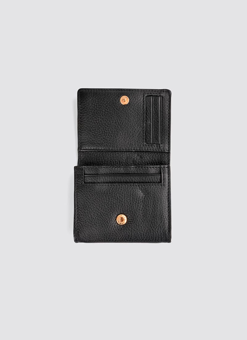 Language Shoes-Women-Siena Wallet-Premium Leather-Black Colour-Leather Accessories
