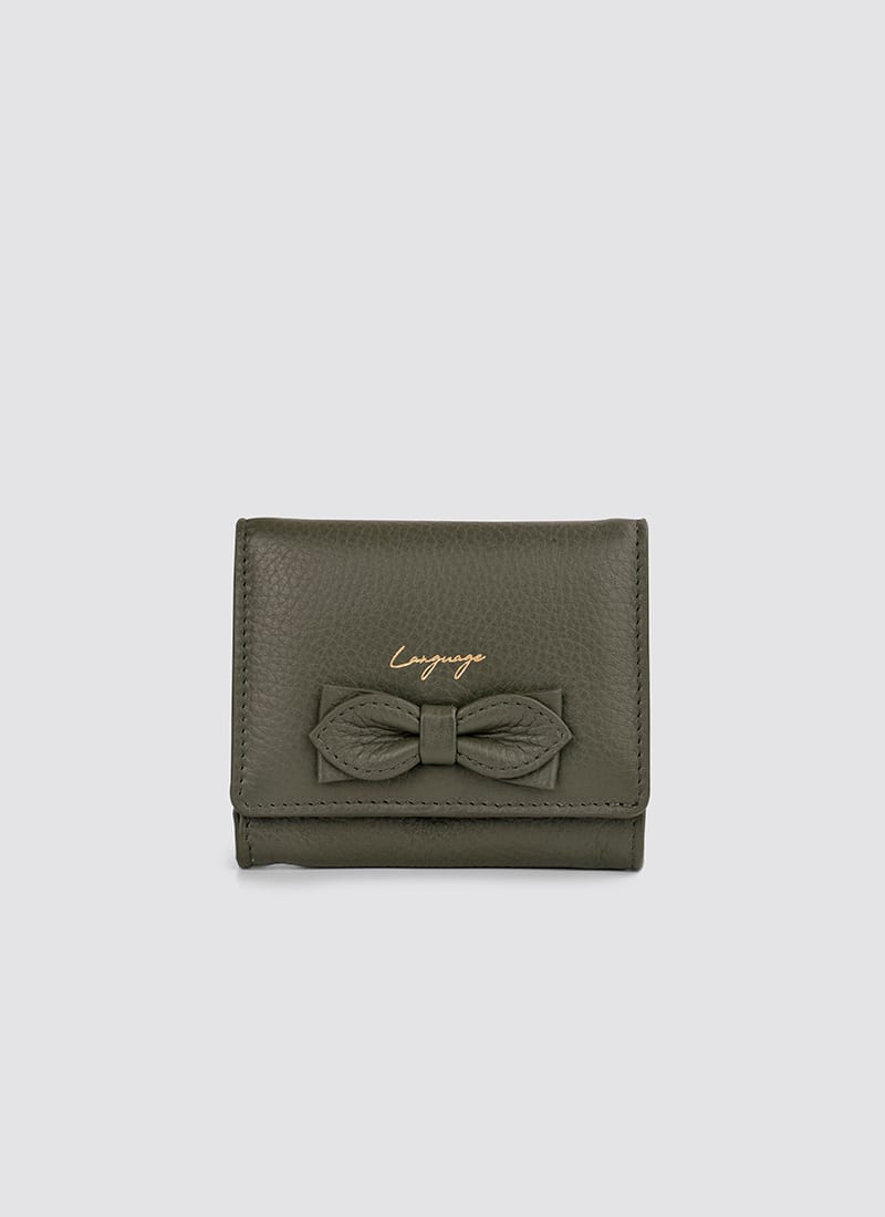 Language Shoes-Women-Siena Wallet-Premium Leather-Sage Colour-Leather Accessories
