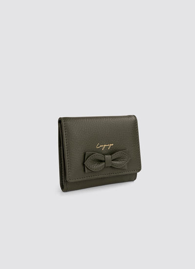 Language Shoes-Women-Siena Wallet-Premium Leather-Sage Colour-Leather Accessories
