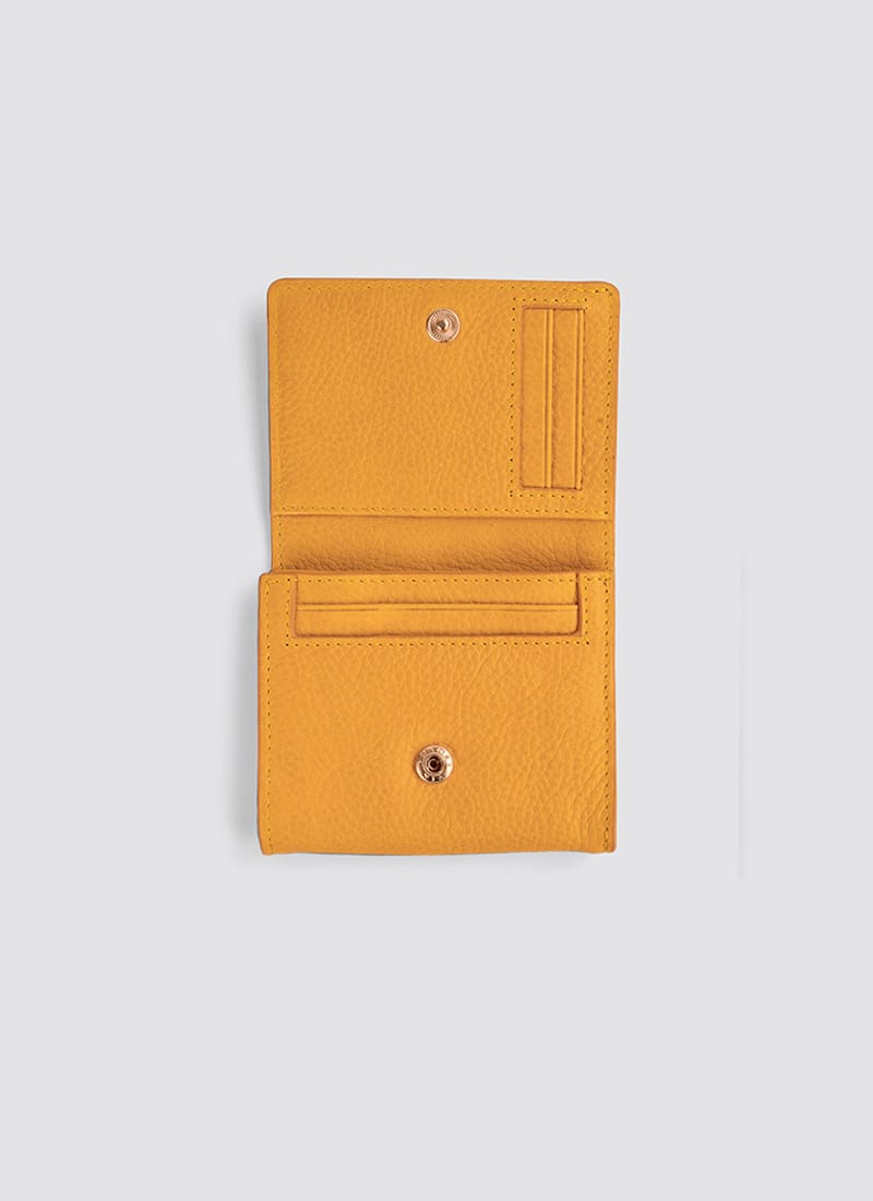 Language Shoes-Women-Siena Wallet-Premium Leather-Senape Colour-Leather Accessories
