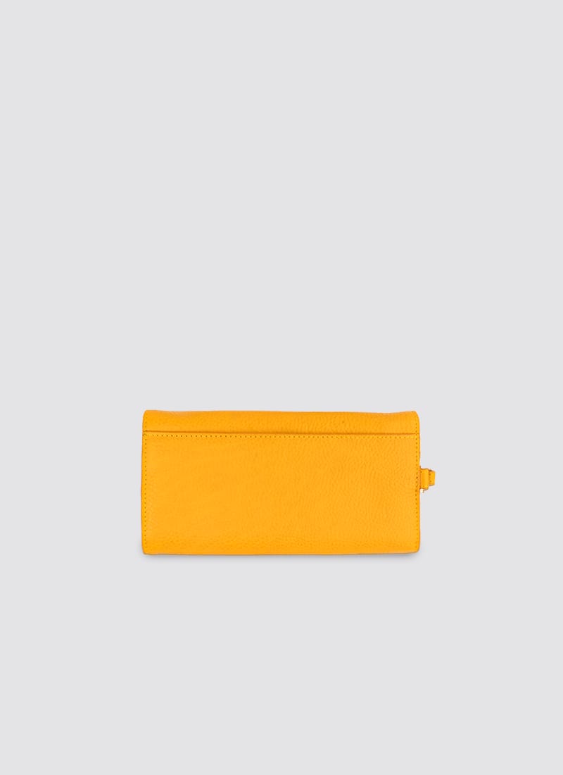 Language Shoes-Women-Onyx Long Wallet-Premium Leather-Senape Colour-Leather Accessories

