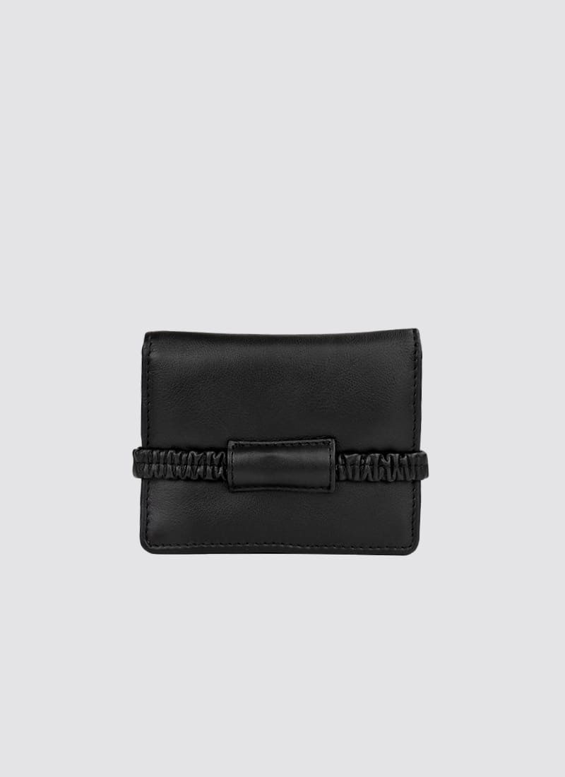 Language Shoes-Women-Ebony Wallet-Premium Leather-Black Colour-Leather Accessories
