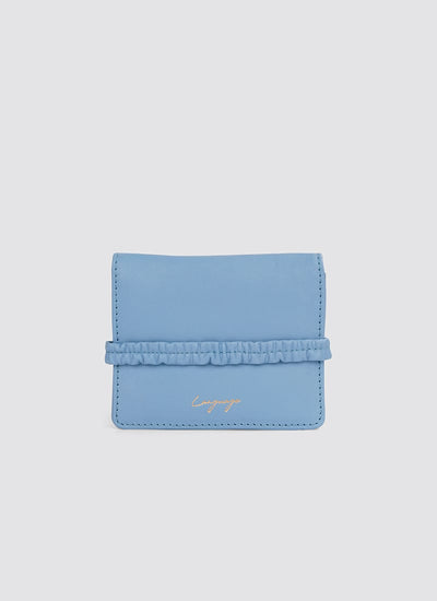 Language Shoes-Women-Ebony Wallet-Premium Leather-Blue Colour-Leather Accessories

