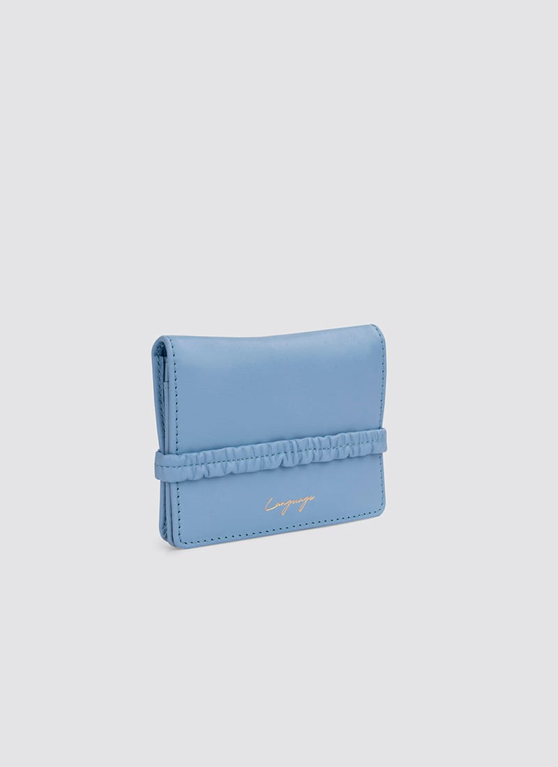 Language Shoes-Women-Ebony Wallet-Premium Leather-Blue Colour-Leather Accessories
