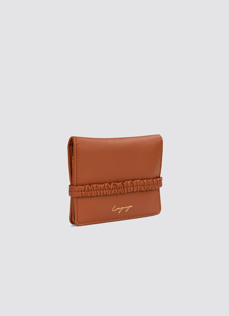 Language Shoes-Women-Ebony Wallet-Premium Leather-Tan Colour-Leather Accessories

