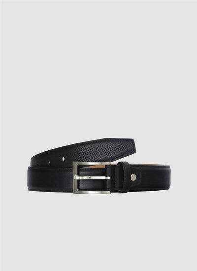 Language Shoes-Men-Lorin Belt-Premium Leather-Black Colour-Belt
