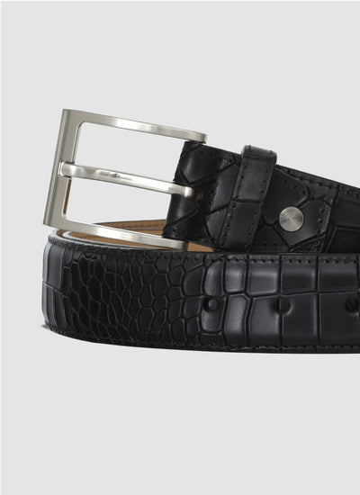 Language Shoes-Men-Kendrick Belt-Premium Leather-Black Colour-Belt
