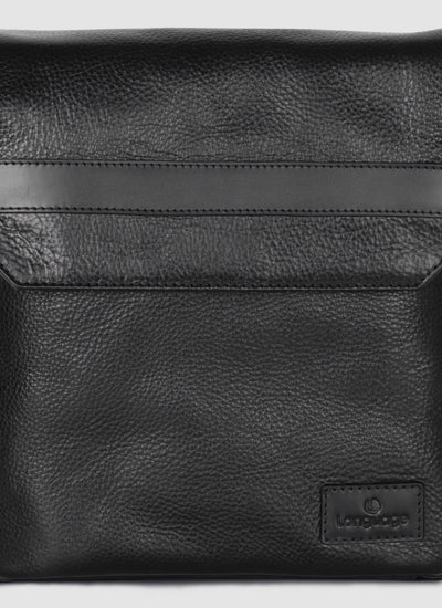 Language Shoes-Men-Seth Cross Body-Premium Leather-Black Colour-Leather Accessories
