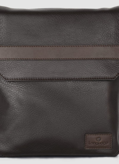 Language Shoes-Men-Seth Cross Body-Premium Leather-Brown Colour-Leather Accessories

