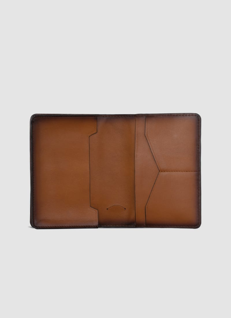 Language Shoes-Men-Pharrel Passport Holder-Premium Leather-Tan Colour-Leather Accessories
#color_tan